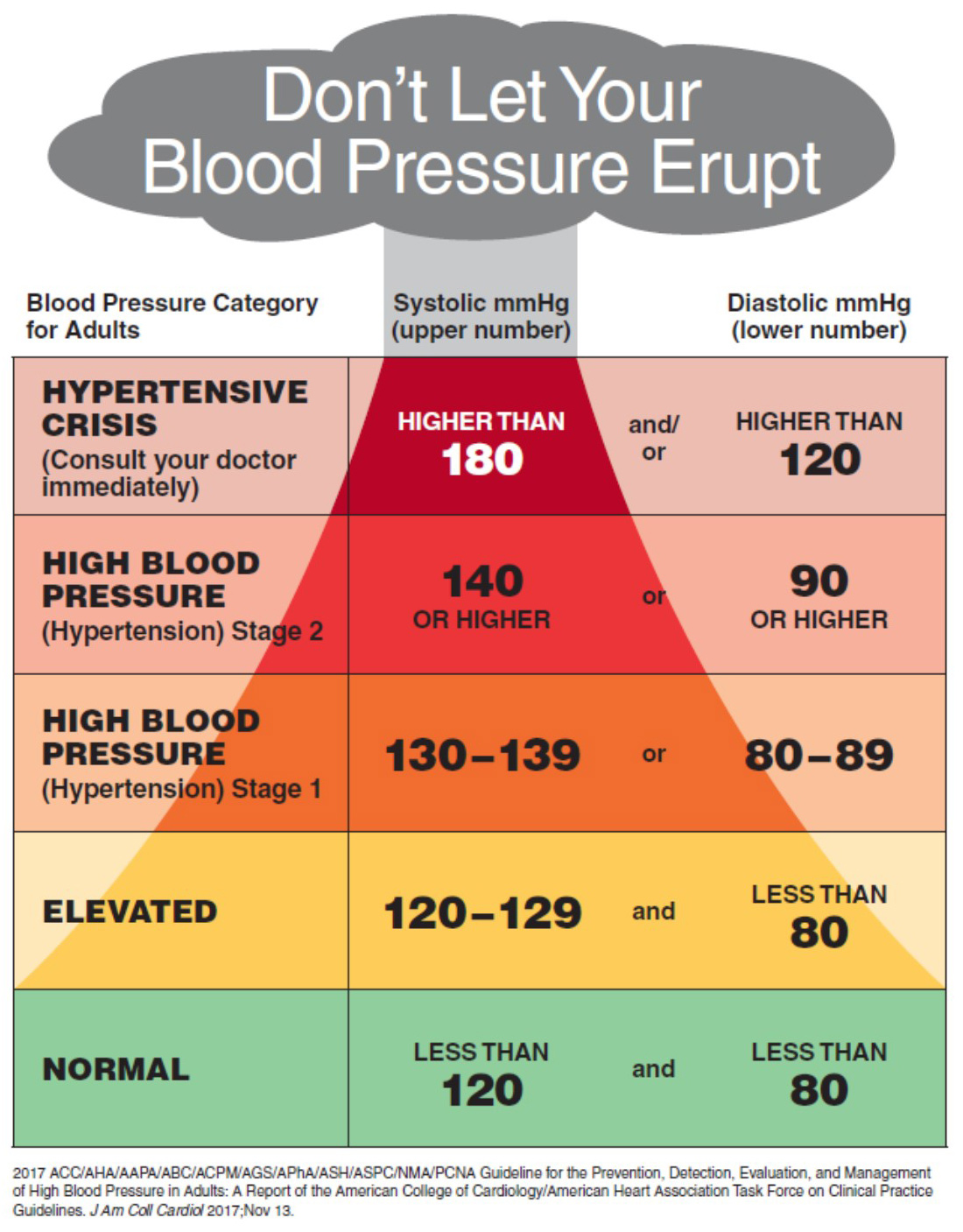 Blood Pressure Diagram Chart